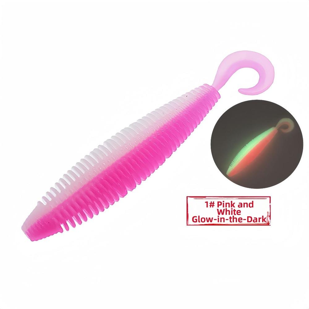 Double Colors Artificial Fishing Worms 7.5cm/10cm Size Jig Fishing Lures  For Carp Fishing
