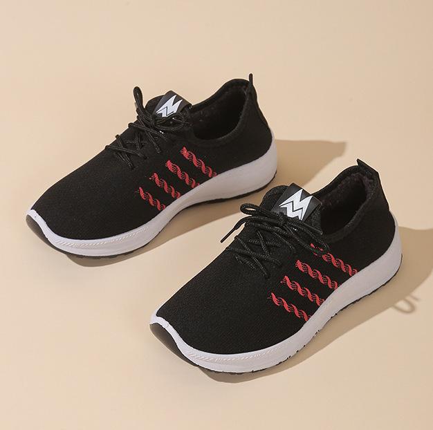 Breathable women's single shoes cloth shoes flat shoes comfortable non-slip sports shoes light wear-resistant walking shoes