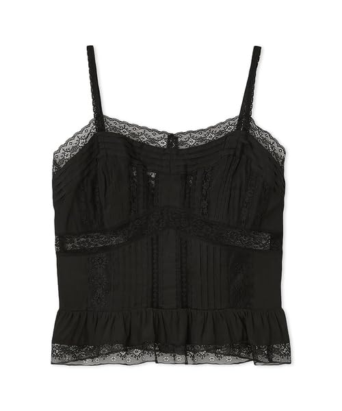 

FRAY Designer Lace Camisole Size F I.D. Women s FWFB252104, Black, чёрный