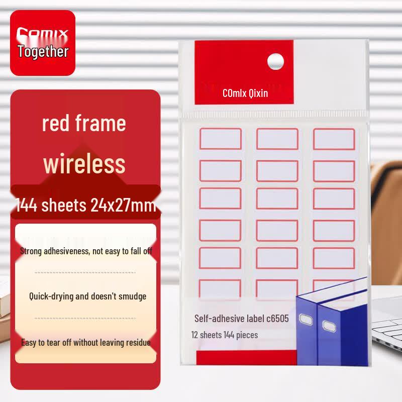 Comix Self-Adhesive Name & Subject Label Stickers
