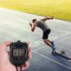 Double Screen Digital Stopwatches with 10 Lap Recorder Sweatproof Design Lightweight ABS Material for Athletic Timing