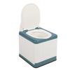 Portable Toilet Foldable Strong Load Bearing Mobile Bedside Commode Chair with Wide Seat for Adults Elderly Pregnancy