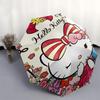 1pc Hello Kitty Floral Outdoor Umbrella - Automatic Open/Closed, Portable Folding Design, 8-Rib Iron Frame, Festival Gift for Fans, Travelers, Daily U