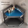 Gunmetal Stainless Steel Kitchen Corner Shelf