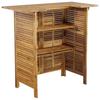 Table de bar - vidaXL - Acacia massif - 110 x 50 x 105 cm - Finition huilée - Jardin