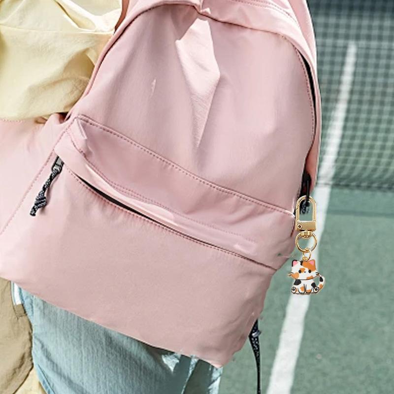 1PC Mini Key Charms Gifts Key Rings Chic Cartoon Pendant Women's Fashion Cat Keychain Cute Multiple Options Available