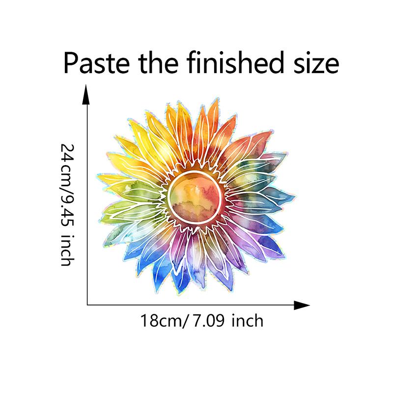 Sun Flower Sun Catcher Stickers Self Adhesive Window Wall Decal Suncatcher Rainbow Maker Wallpaper Bedroom Home Decor