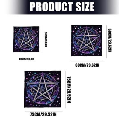 Divinations Tablecloth Star Circle Astrology Tarots Card Tablecloth Altars Cloth Divinations Board Game Accessory