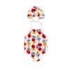 Baby Girls Floral Bikini Beach Summer Swimwear with Hat Set