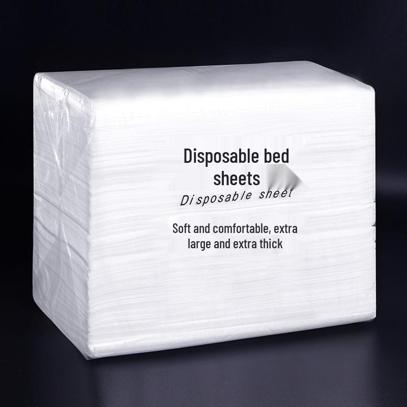 Waterproof Disposable Massage Bed Sheets with Hole, Oil-Proof, Thickened, Non-Woven, Breathable, 100 Pack