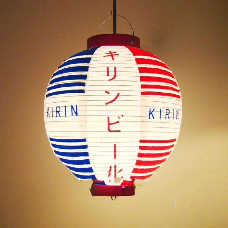 30cm Japanese Izakaya Outdoor Waterproof Decor Lanterns Sake Sushi Lamian Noodles Salmon Cuisine Restaurant Advertising Lantern