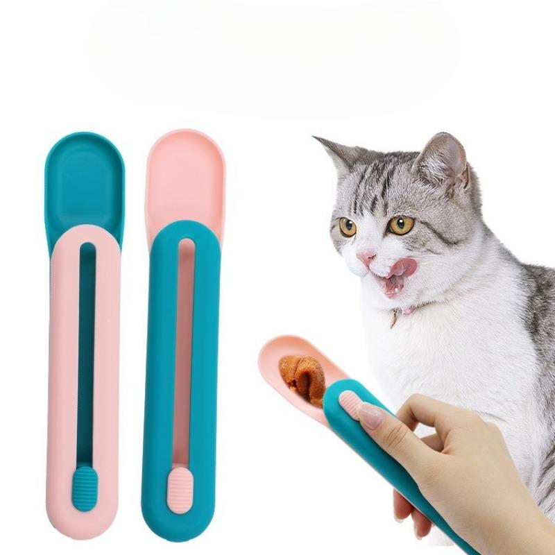 Katzenstreifen Löffelfütterer, Katzenstreifen Quetscher, Haustier Katzenzubehör, Katzenfutterlöffel