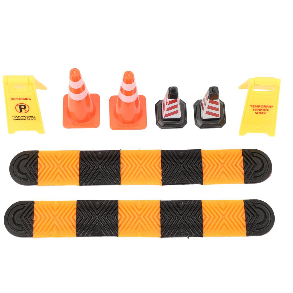 1/18 1/24 Climbing Car Mood Piece Speed Bumps Ice Cream Cones Warning Signs Model Car Scene Accessor