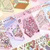 1book Landscape Stickers Collection Miniature Small World Landscape Stickers Cute Puzzle Handbooks DIY Decorative Stickers
