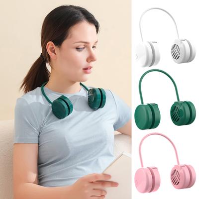 Portable Neck Fan, Hands Free Wearable Personal Fan with 3 Speeds, Rechargeable Mini Cooling Fan with 360 Degree Adjustable Airflow for Travel,
