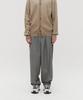 Le Mad Semi-Balloon Double-Pleat Pants - Khaki Gray