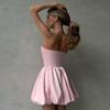 Summer Sexy Temperament One Shoulder Tube Top A Line Short Dress Feminine And Cute Suitable For Party And Beach