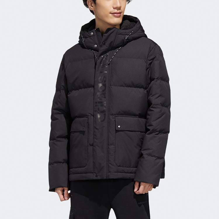 Adidas Neo M Hp Down Jacket Sport Hooded Winter Men Outerwear Black GJ8968