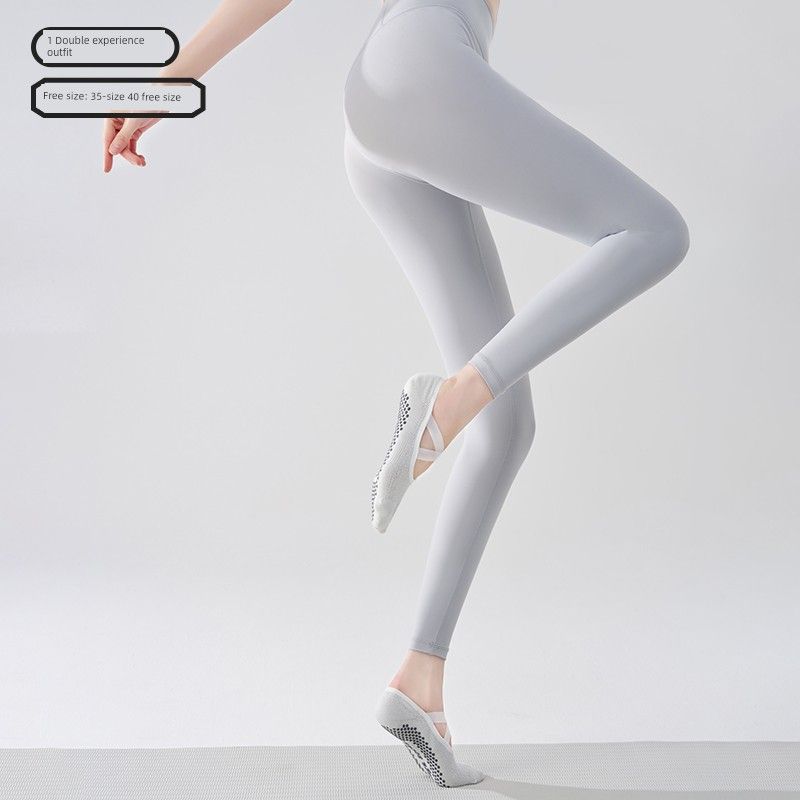 

5A Антибактериальные летние носки для пилатеса, носки для йоги, нескользящие, профессиональные, женские, спортивные, фитнес, сетчатые, дышащие, тренировочные носки [1 Double Non Slip Grip] Round Head Cross_White