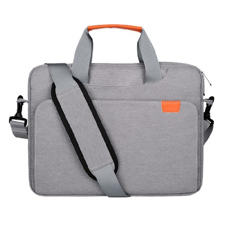 

Polyester Laptop Shoulder Bag for 14 15.6 17.3inch Notebook Flapover Briefcases Sleeve Case 15.6 inches серый