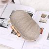 1PC Egg Shape Rhinestones Evening Bag Beaded Chain Purse Clutch Shoulder Bag Handbags Wedding Party Women's Luggage Bags
