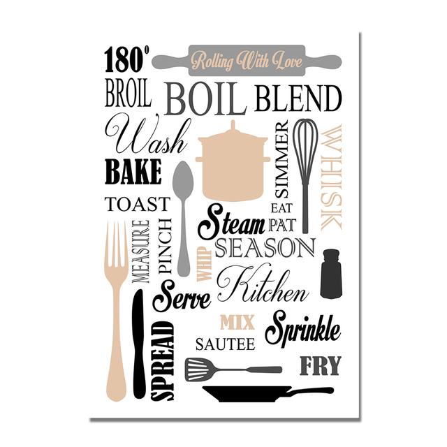 Coffee Cup Tableware Poster Wall Art Canvas Painting Kitchen Utensils Picture Printing Restaurant Cafe Room Home Decoration