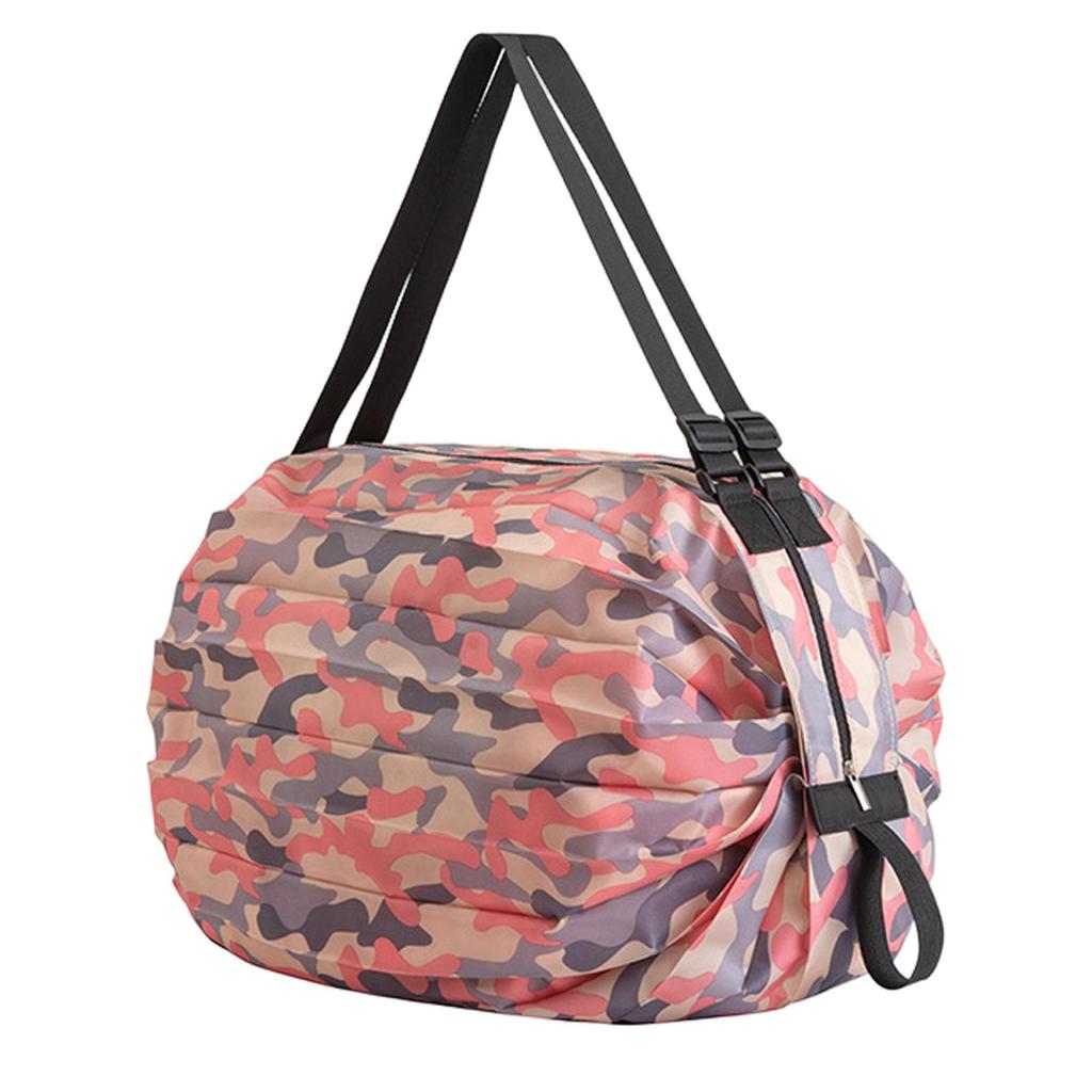 Foldable Grocery Storage Tote Adjustable Shoulder Strap Container Case Pouch Portable Reusable