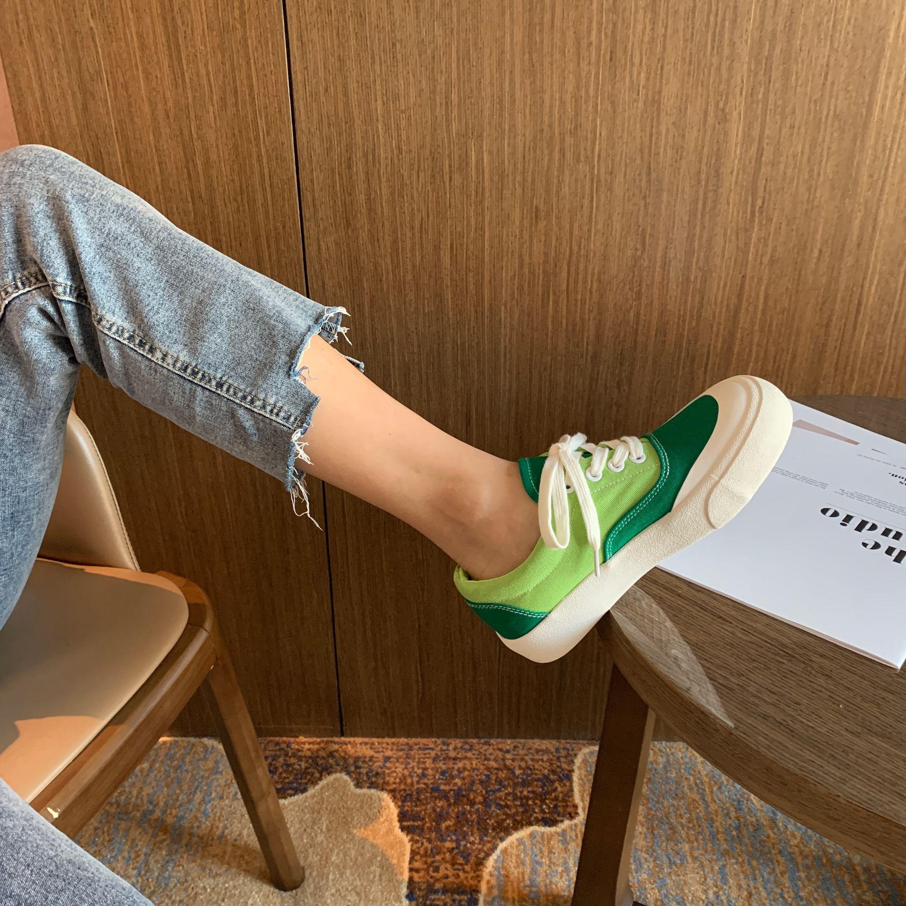 

Цветные холщовые туфли женские туфли на платформе вулканизированные туфли 2024 роскошные женские туфли в стиле ретро новые прогулочные туфли Zapatos Mujer 4 зелёный