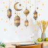 Star Moon Wall Beautification Decoration Retro Chandelier Self Adhesive Stickers
