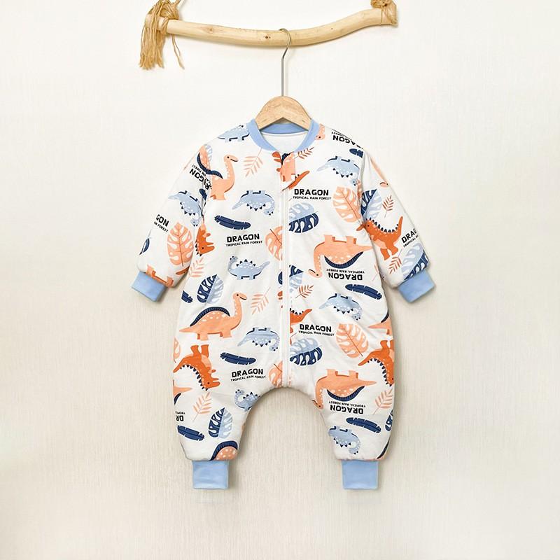 Thick Cotton Sleeping Bag Toddlers 1-3 Years Winter Warm Sleepwear 80-130cm Anti-Kick Belly Protection