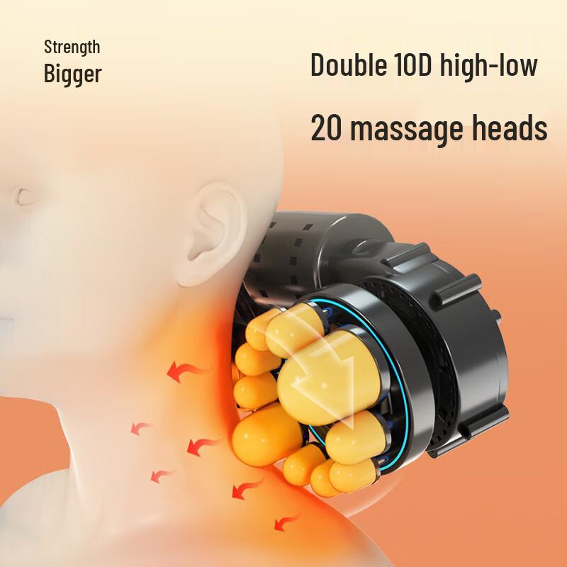 Electric Shiatsu Neck and Shoulder Massager Pillow