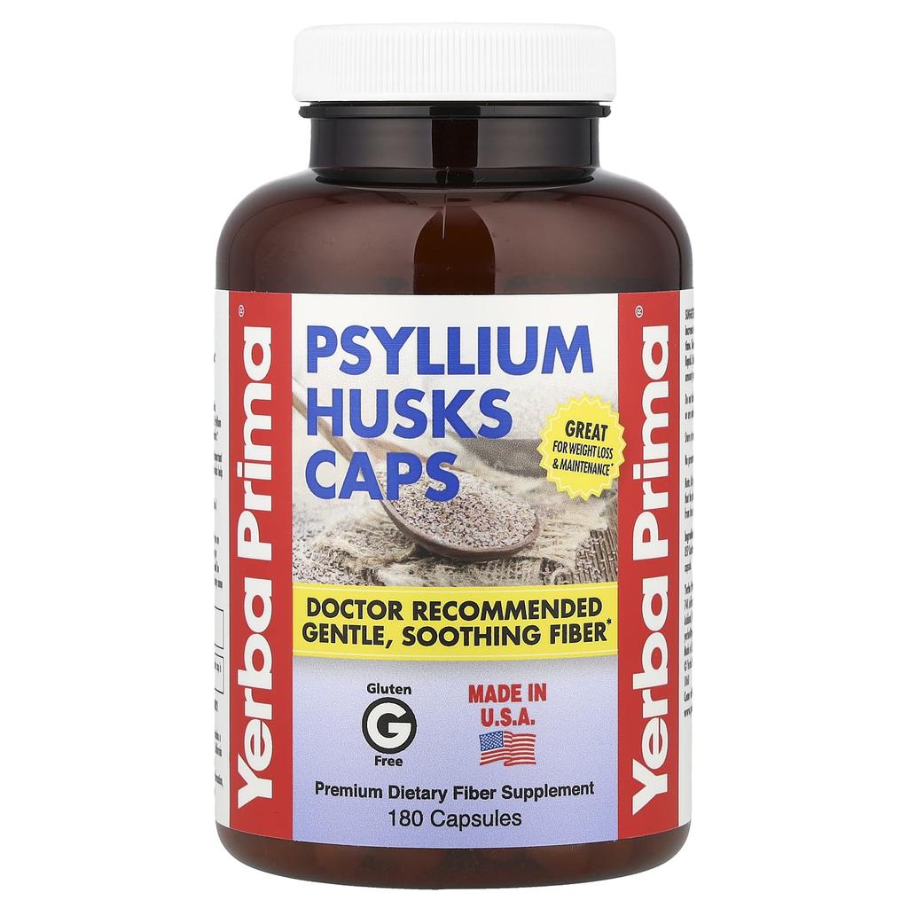 Psyllium slupky kapsle, 180 kapslí