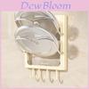 Kitchen Wall Mount Pot Lid Rack With Multilayer Storage For Home Cooking