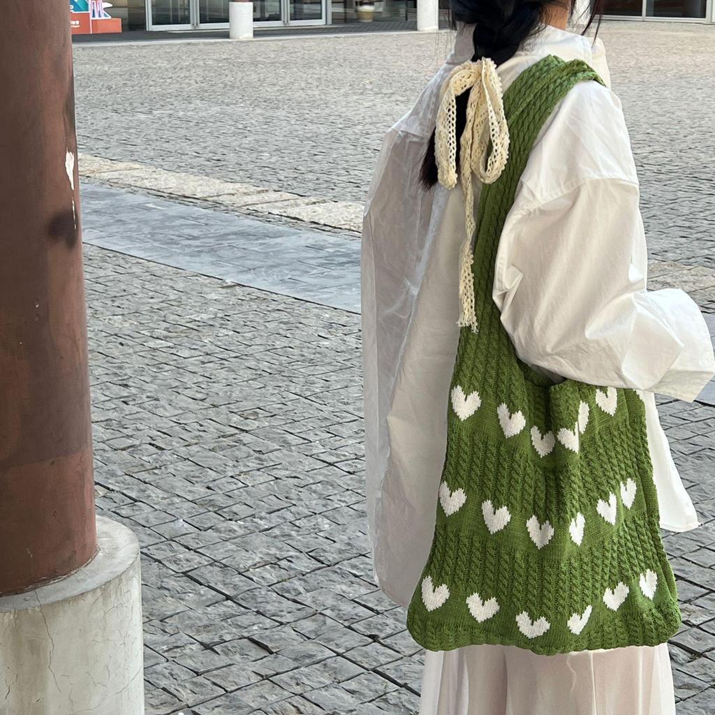 2025 New Stylish Women's Woven Knit Beach Bag - Hollow Single Shoulder Design