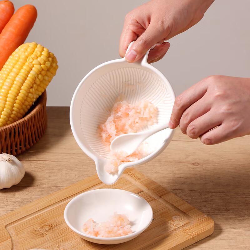 Baijie Ceramic Baby Food Grinding Bowl with Pestle