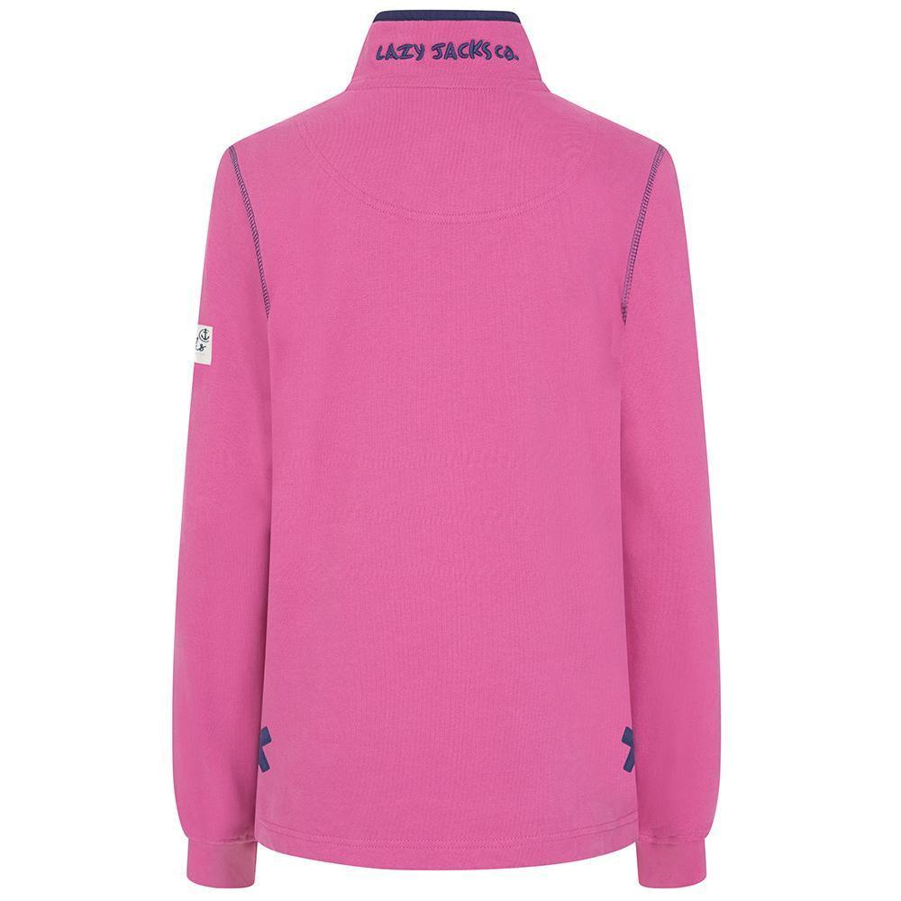 Lazy Jacks Womens/Ladies Button Neck Sweatshirt
