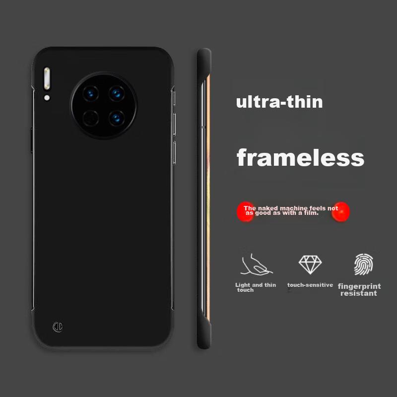 POZZO Ultra-Thin Matte Case for Huawei Mate30 Pro, Borderless Protective Cover, Shockproof Heat Dissipation Phone Case, Simple Trendy Night Sky Black