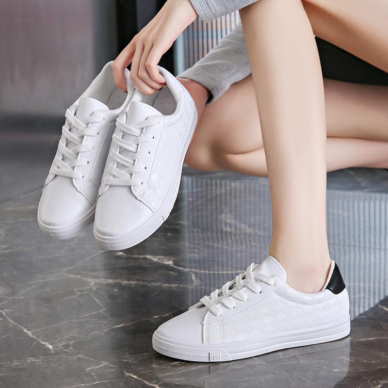 Fashion Women Sneakers Vulcanize Shoes Spring Autumn Breathable Flats Solid Color Mesh Shoes Young Woman Casual White Shoes