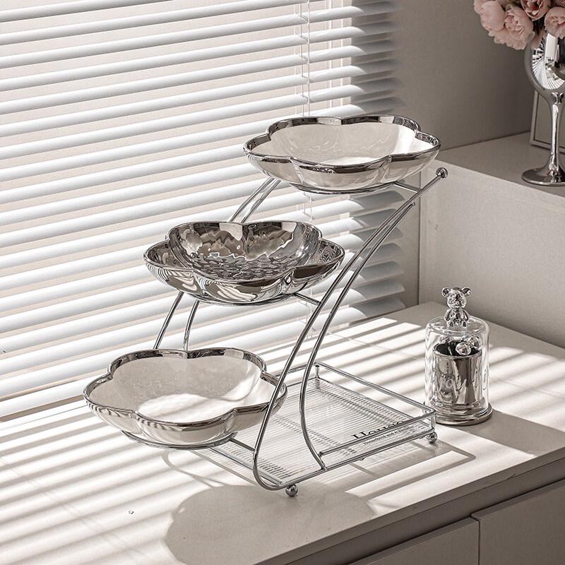 Elegant Round Ceramic Fruit Dessert Plate