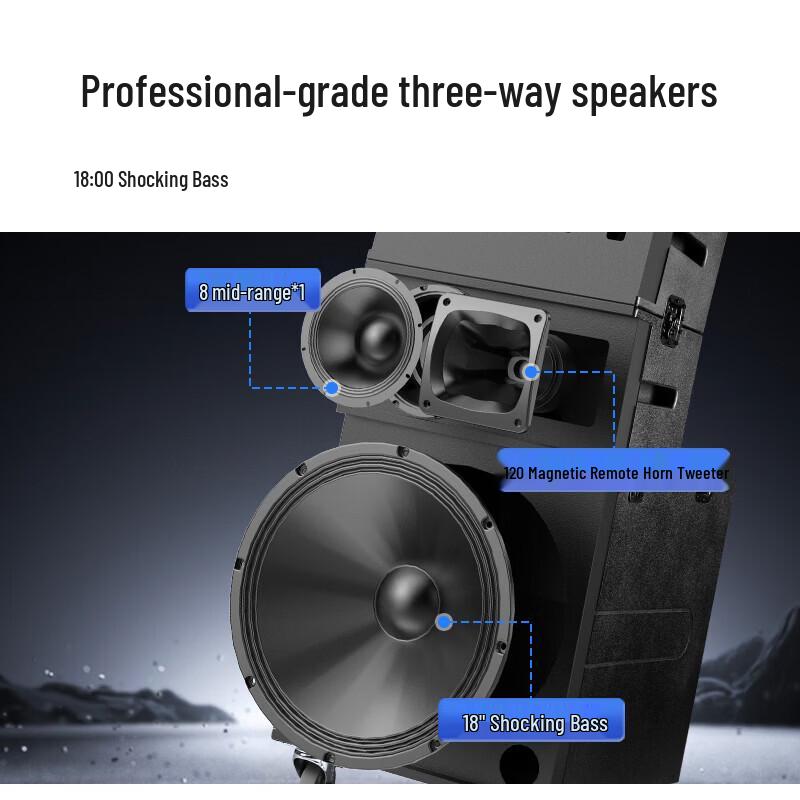 Philips SD809PLUS Outdoor KTV Karaoke Audio System with Display CN plug (adapter included)
