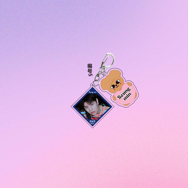 SKZOO Acrylic Keychain StrayKids Keychain Accessories Huang Xuanchen Li Longfu Han Zhicheng Accessories Gifts