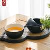 Wanqiantang Black Iron Glaze Plum Blossom Quick Cup Portable Travel Tea Set