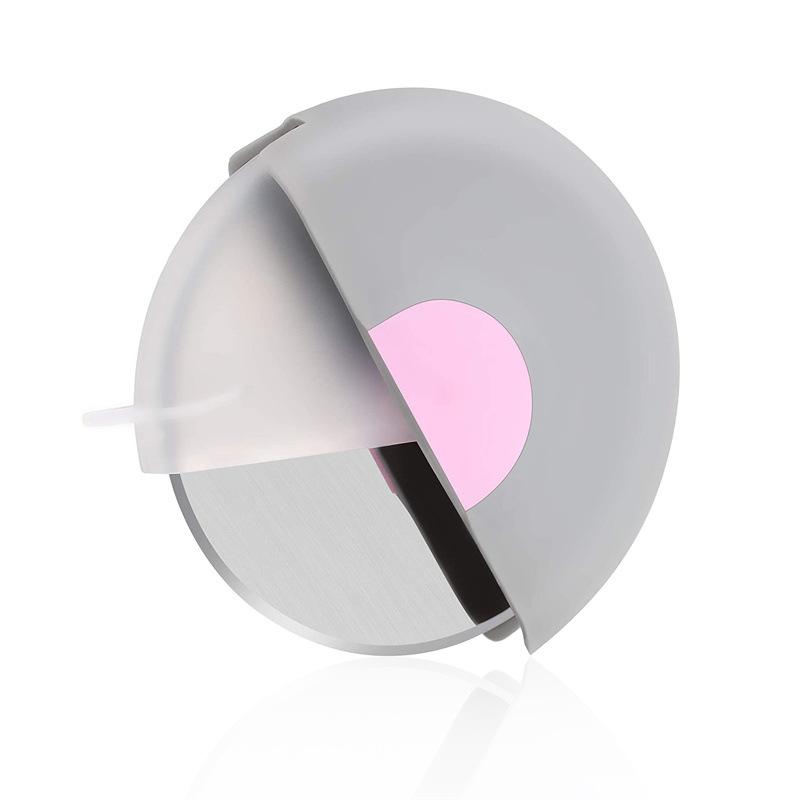 Washable Pizza Knife Household Kitchen Gadget Creative Round Roller Knife Stainless Steel Pancake Knife
