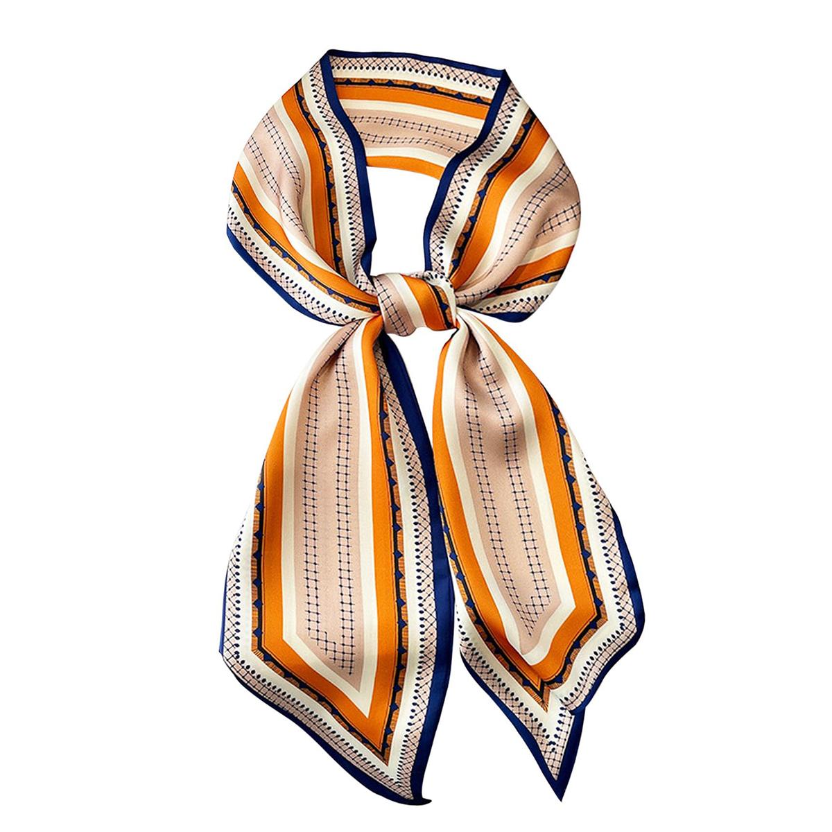 

Хиоивзе Головной платок Шарфы для волос и шеи для женщин Шарфы для сумок и кошельков Шелковый длинный тонкий атласный головной платок Мода