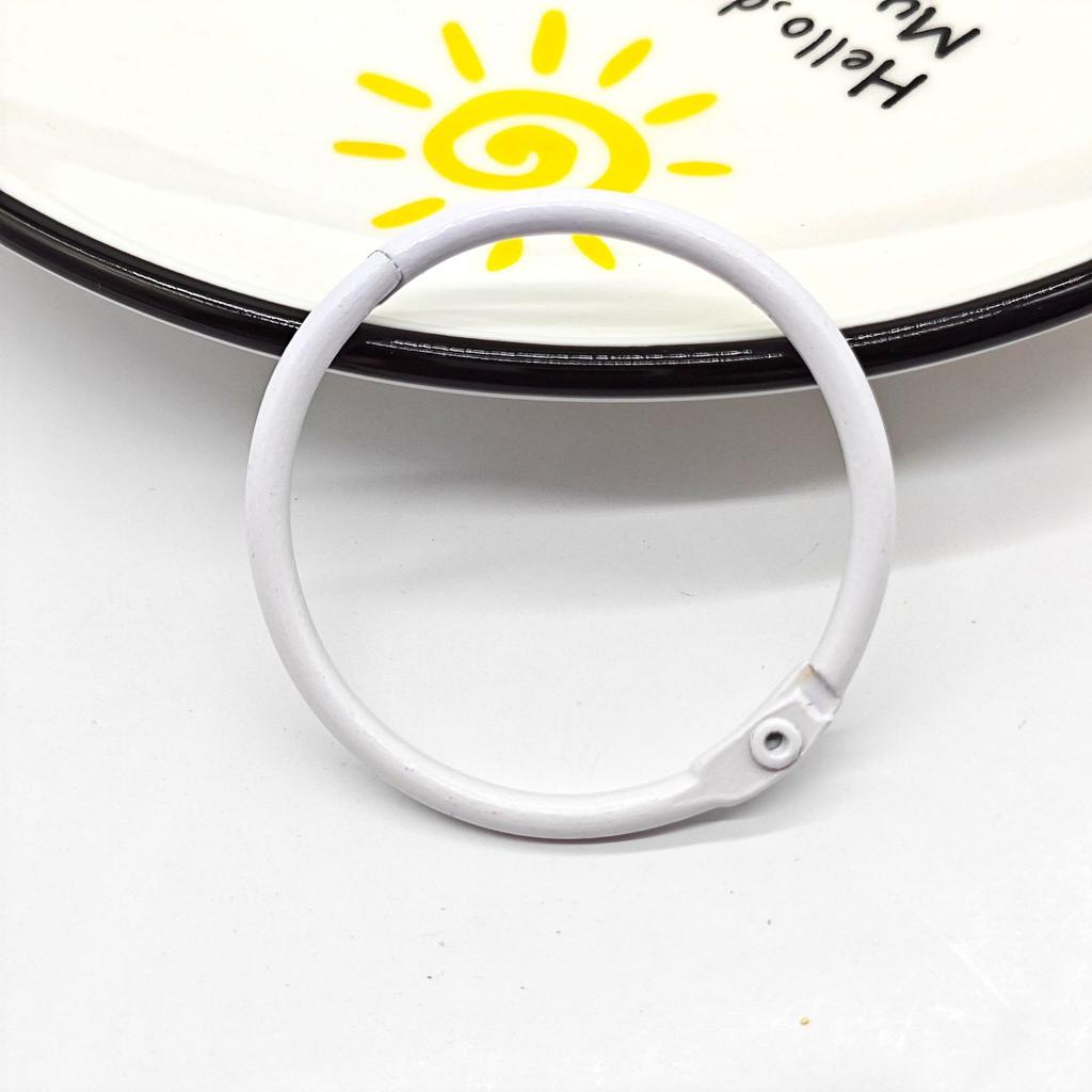 5/10pcs 30mm Colorful Metal Alloy Card Ring Key Binder Jump Ring DIY O Shape Keychain Keyring for Jewelry Making DIY Accessories