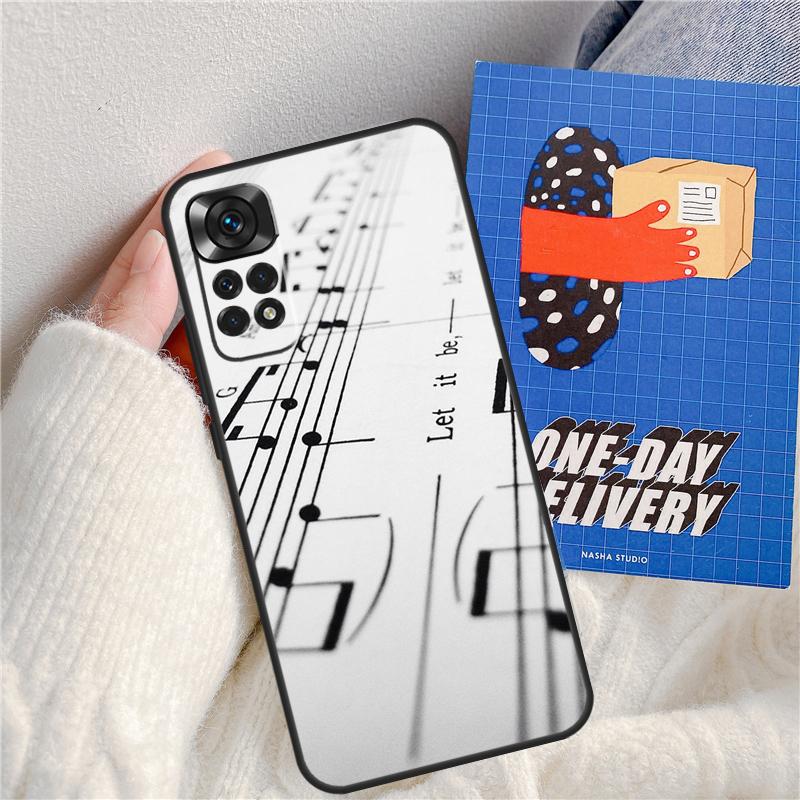 Piano Keys Musical Funda For Xiaomi Redmi Note 13 Pro 14 9 10 11 12 9S 10S 11S 12S Redmi 13C 10C 12C 14C Case