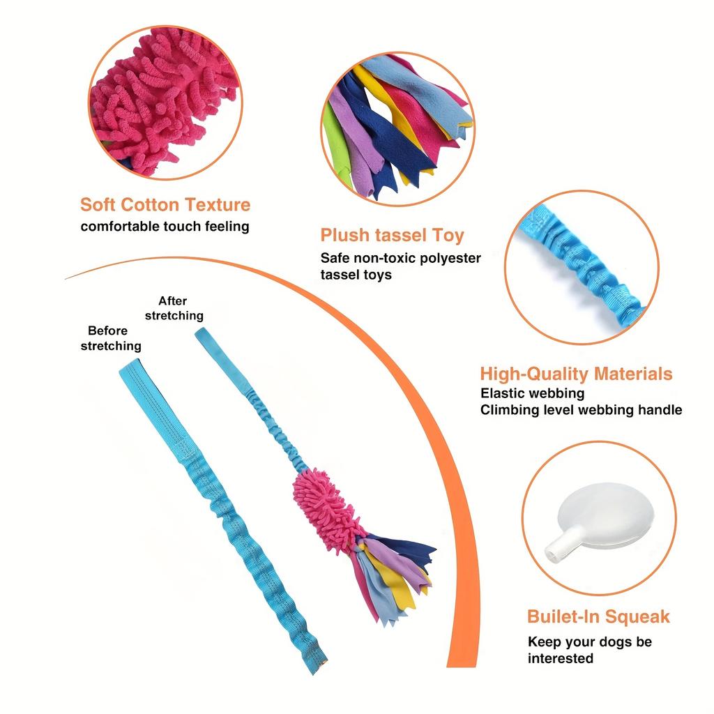 Hundetraining Reißfestes Zugseil Spielzeug Haustier Plüsch Zähneknabbern Bissfestes Spielzeug Bunter Seilknotenball Hunde Interaktives Puzzlespielzeug