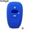 Silicone Key Cover Holder Shell Car Key Case for Subaru Forester XV BRZ LEGACY SV 2019 2020 3/4 Button Remote Keyless Protection
