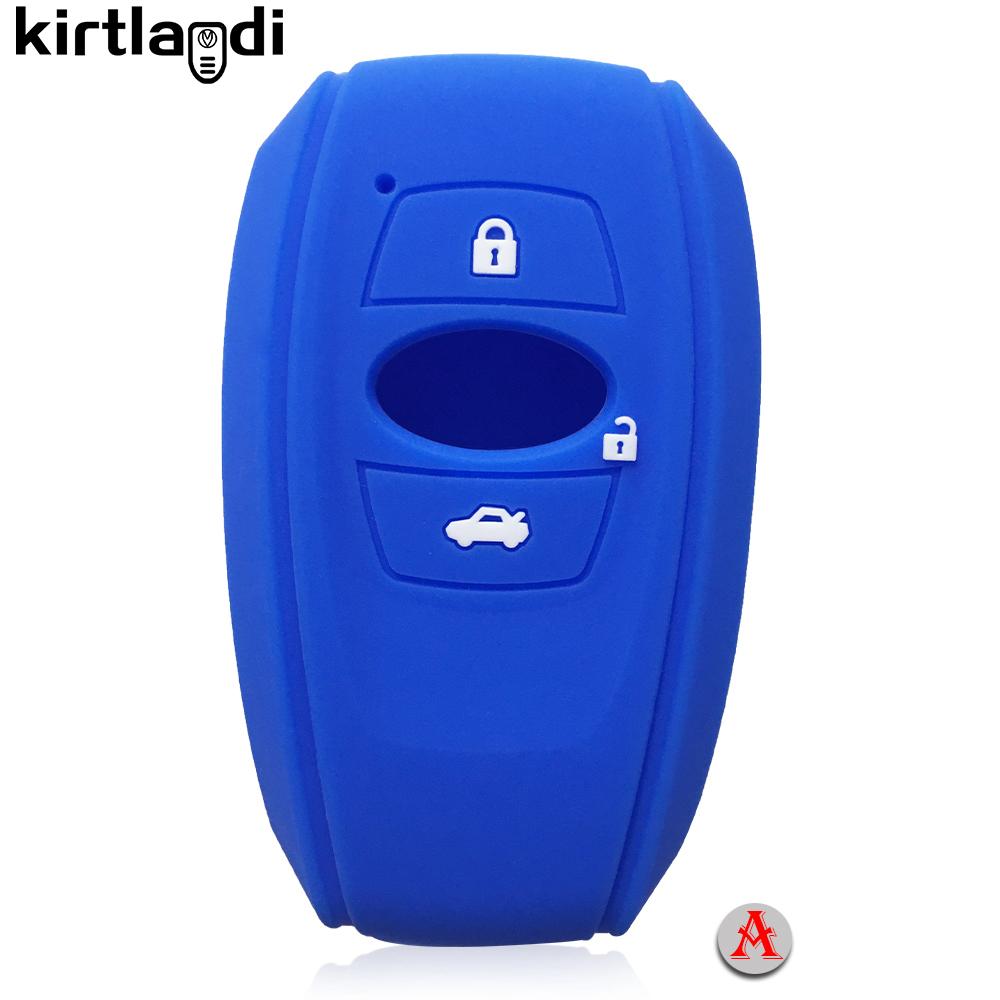 Silicone Key Cover Holder Shell Car Key Case for Subaru Forester XV BRZ LEGACY SV 2019 2020 3/4 Button Remote Keyless Protection