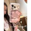 Ins Korean Cute Bear Wrist Strap for Apple iPhone17promax Mobile Phone Case 16pro Female 15